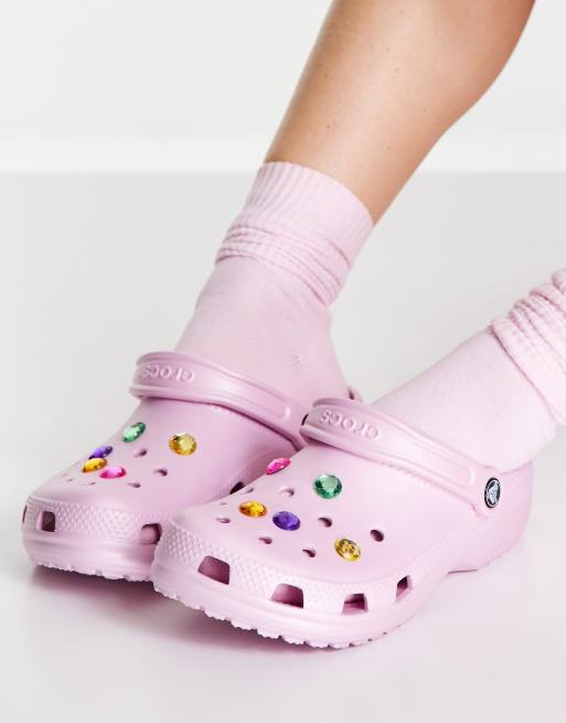 Ballerina pink crocs size 7 hot sale