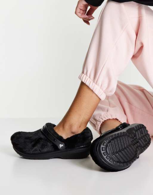 Crocs fur lined clogs new arrivals