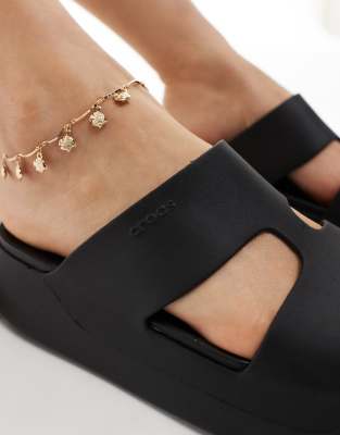 Crocs Getaway Platform H-strap Sandals In Black