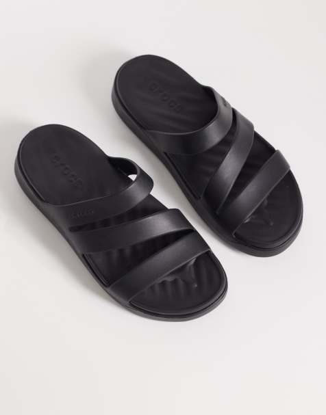 Crocs - Getaway - Sandali neri con fascette sottili - view 1