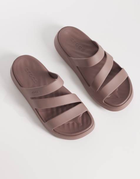 Crocs - Getaway - Trøffelfarvede sandaler med stropper - view 1
