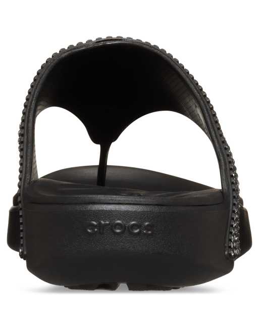 Crocs Getaway triangle flip in black, 3 of 3