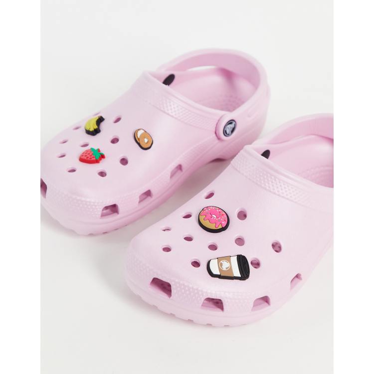 Pink croc online jibbitz