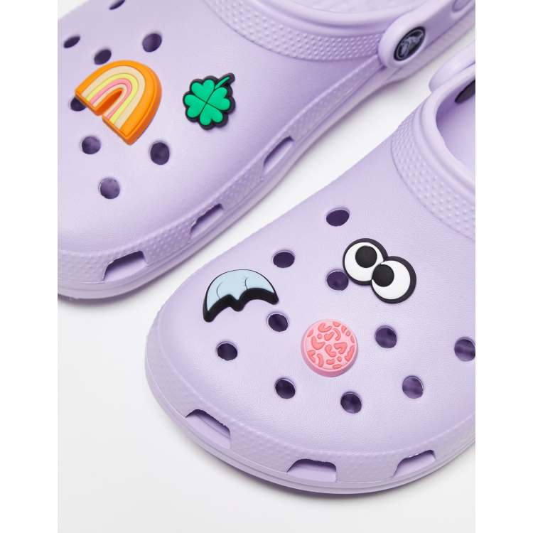 LV Crocs Charm Purple