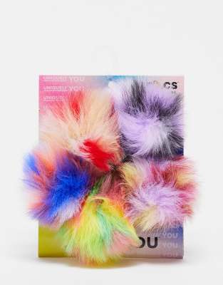 Crocs Jibbitz Dyed Puff 5 Pack - ASOS Price Checker