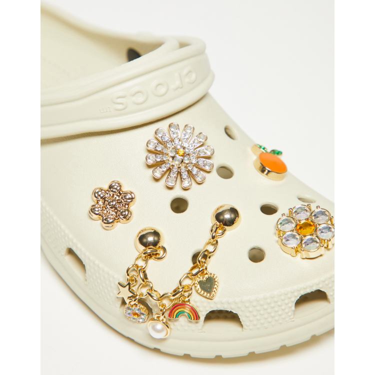 Crocs jibbitz gold and gem 5 pack