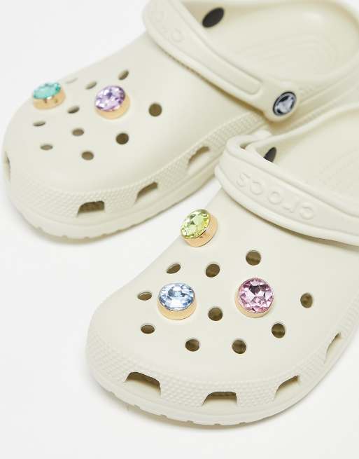 Crocs jibbitz gold and gem 5 pack