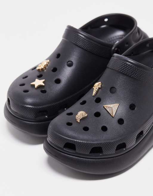 Crocs Jibbitz Gold Icons 5 Pack ASOS