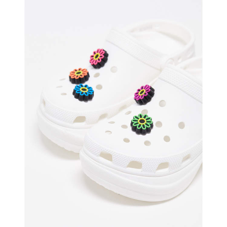 Crocs with flower discount design