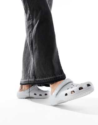 Crocs - Klassische Clogs in Glitzer-Silber