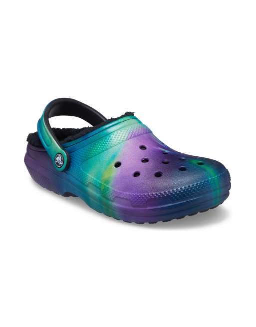 Crocs – Kolorowe chodaki z futerkową wyściółką