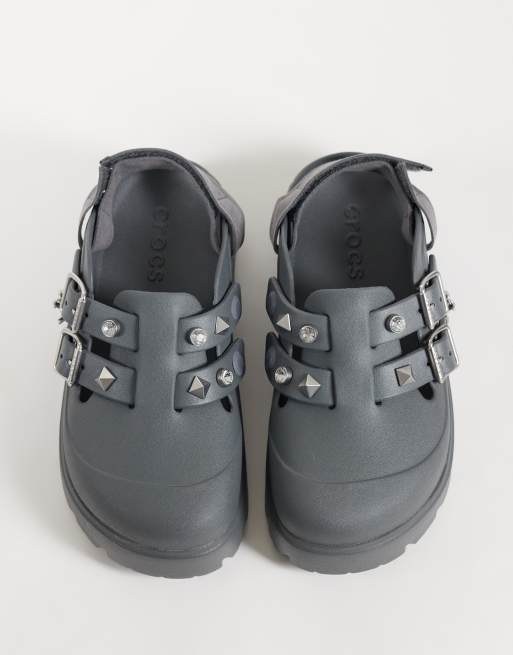 Crocs Loaferette Star Studded clogs in black, 2 of 4