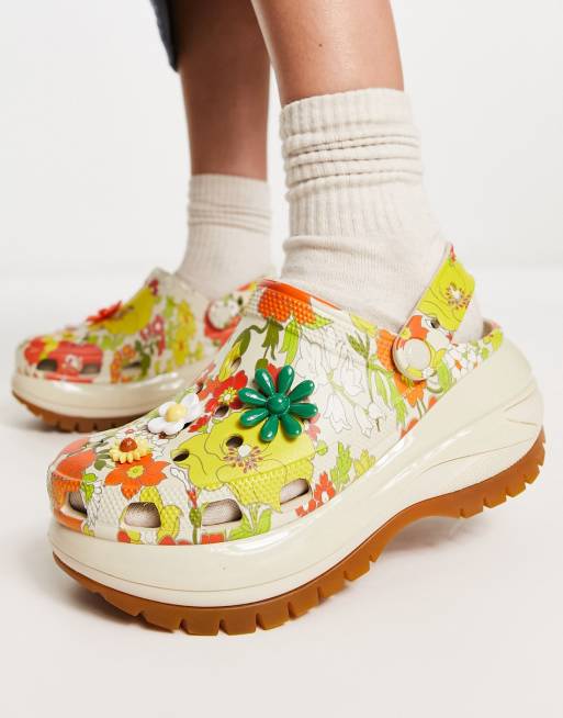 Womens floral shop crocs