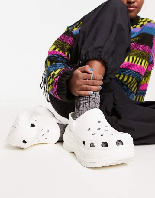 Crocs - Mega Crush - Hvide clogs