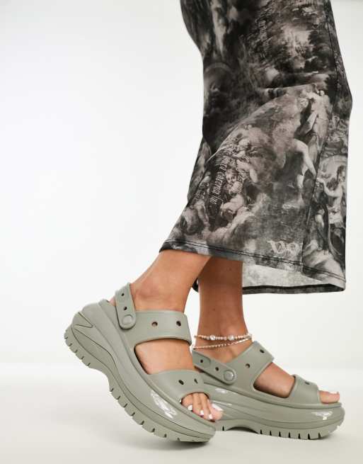 Crocs Mega Crush sandal in elephant ASOS