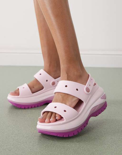 Crocs – Mega Crush – Sandalen in Hortensienrosa, 4 von 4