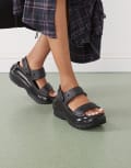 Crocs Mega Crush sandals in black