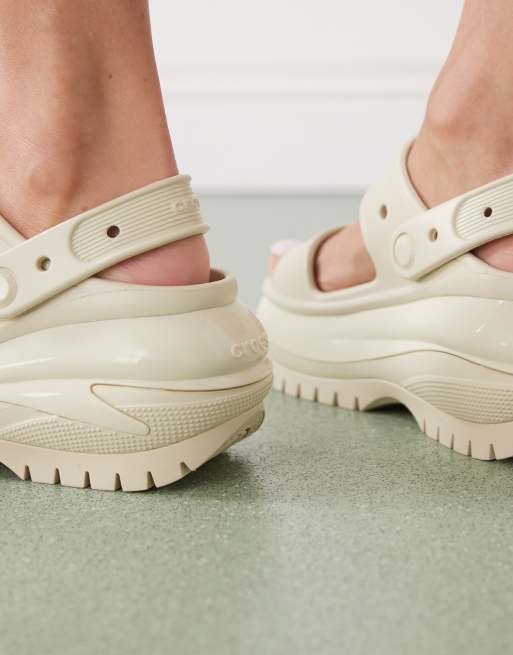 ★CROCS★ Public Mega Crush Sandals BONE 24SUSD207989 24SUSD Crocs Mega Crush sandals in bone | ASOS