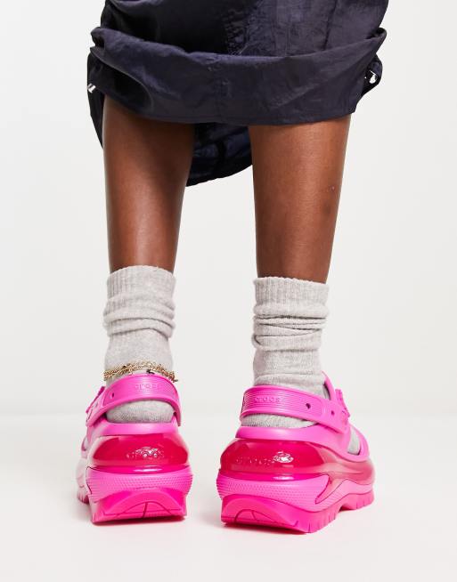Crocs mega crush sandals in juice | ASOS