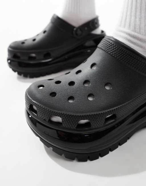 Crocs – Mega Crush – Svarta tofflor, 3 av 4