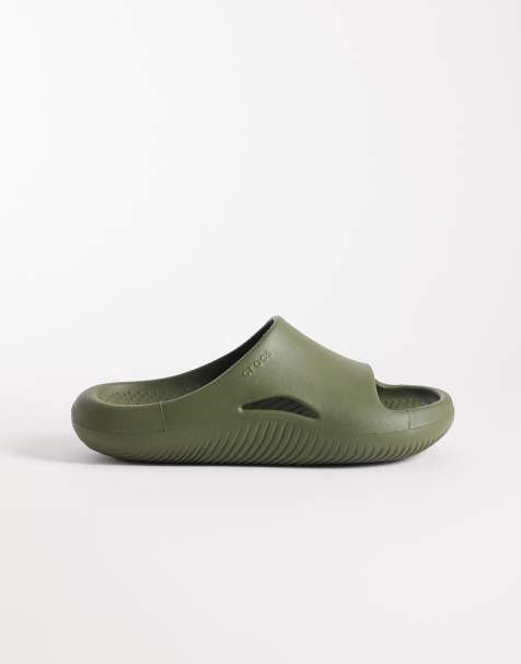 Crocs – Mellow Recovery – Unisex-Slider in Military-Grün - view 1
