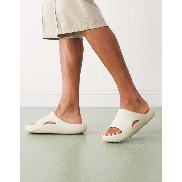Crocs Mellow slides in bone | ASOS display picture 1