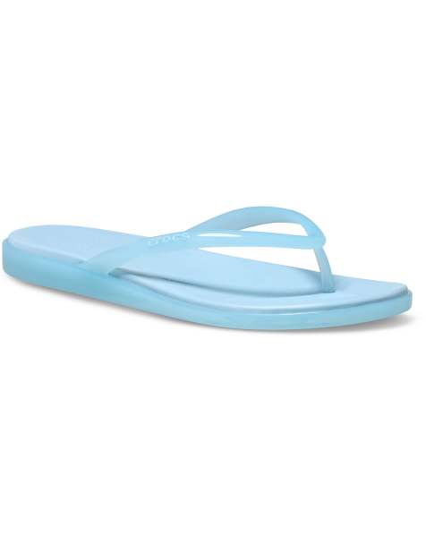 Crocs Miami round toe flip in blue - view 1