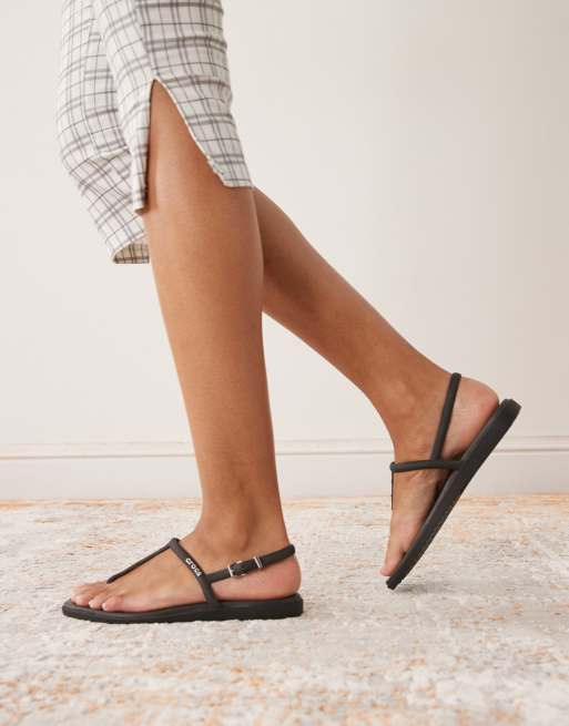 Crocs Miami studded thong flip in black, 4 of 4
