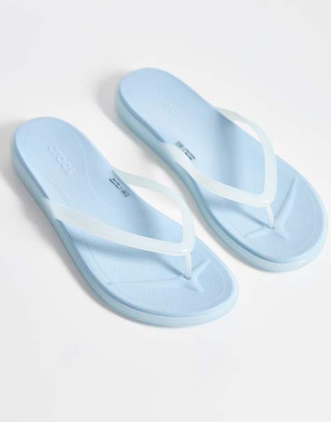 Crocs - Miami - Teenslippers in blauw - view 1