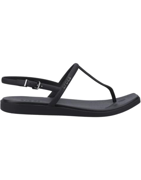 Crocs Miami thong flip in black - view 1