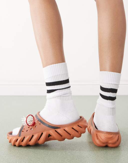 Crocs NBA Echo slides in sienna | ASOS