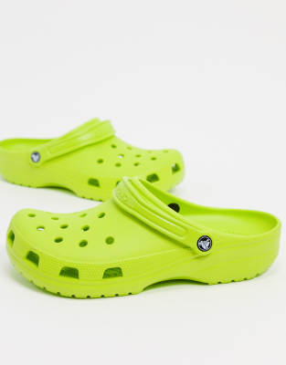 lime green crocs