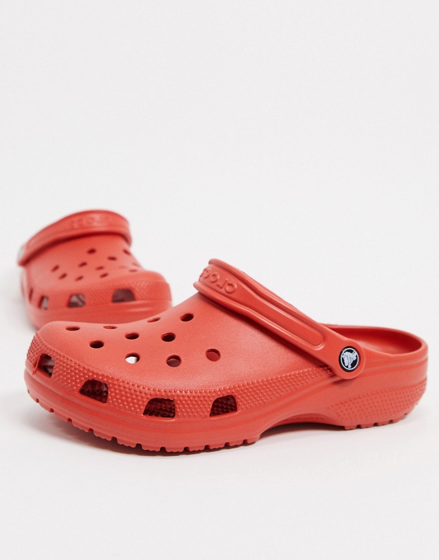 Crocs originals clogs in terracotta red