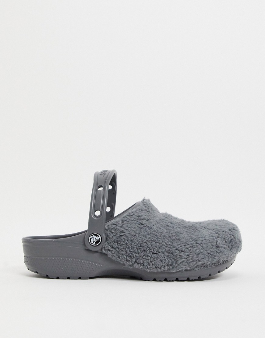 Crocs originals furry clogs in grey