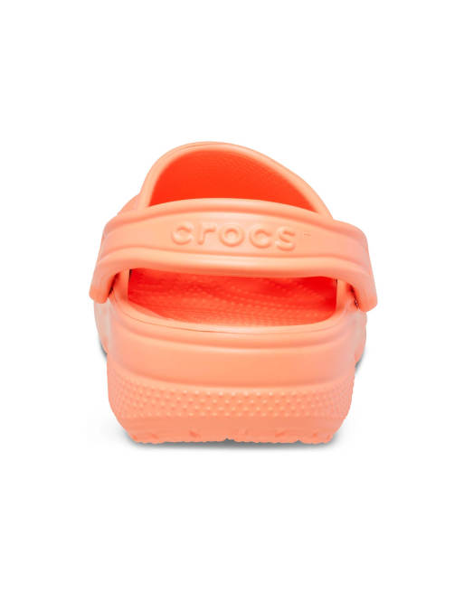 Crocs – Papayaröda klassiska foppatofflor, 3 av 4