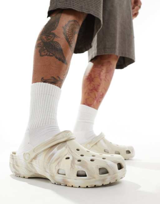 Crocs - Sabots classiques unisexes - Blanc cassé/multicolore