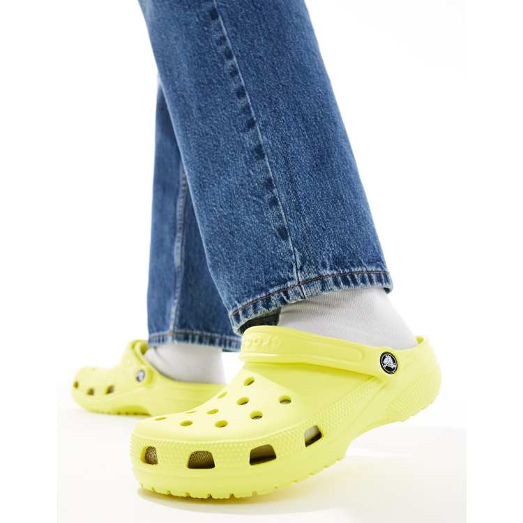 Crocs Sabots classiques unisexes Jaune fluo ASOS