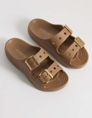 Crocs Saturday Metallic Buckle Sandals In Multi