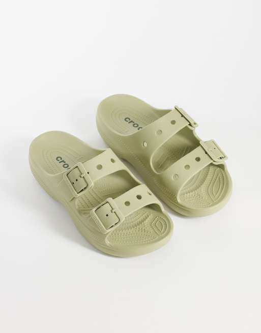 Crocs Saturday sandals in tac green, 2 of 4
