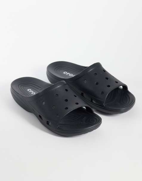 Crocs - Saturday - Sorte sliders - view 1