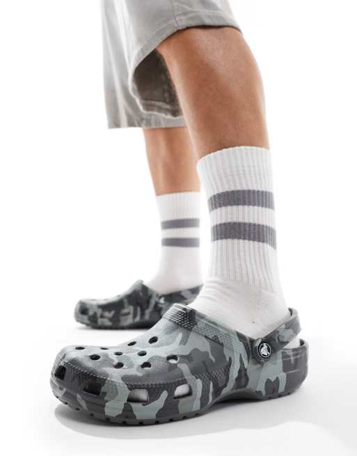  Crocs Seasonal camo clog sandals in grey