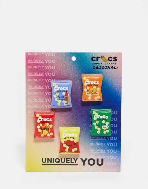 Crocs – Set mit Jibbitz-Ansteckern im Chips-Design - view 1