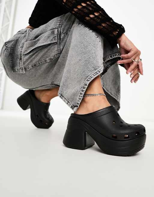 Crocs Siren clogs in black ASOS