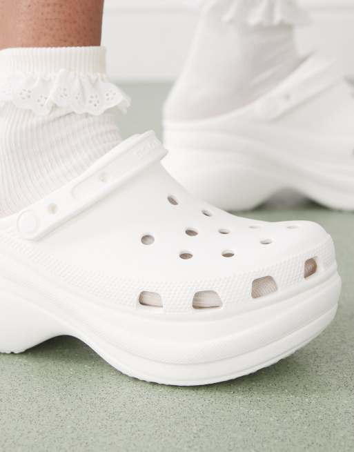 国内配送 CROCS SIREN CLOG BONE Crocs Siren clogs in bone | ASOS