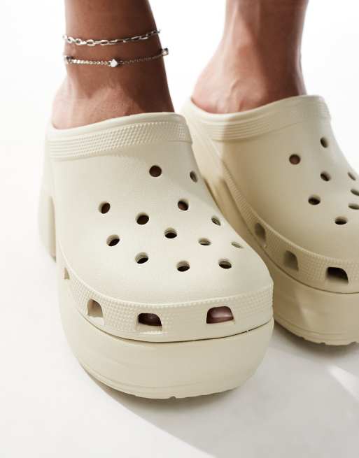 Crocs Siren clogs in bone | ASOS