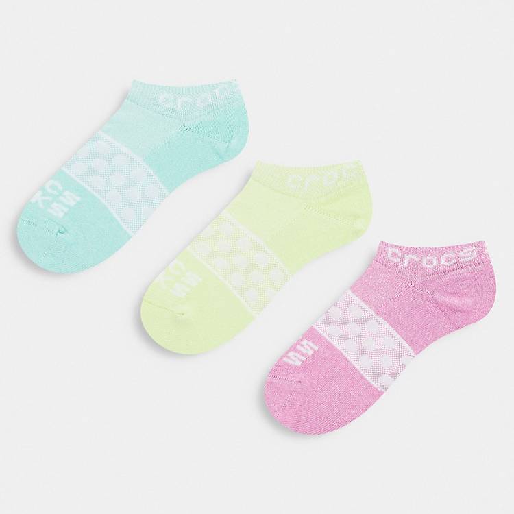 Crocs socks 3 pack in low pastel | ASOS