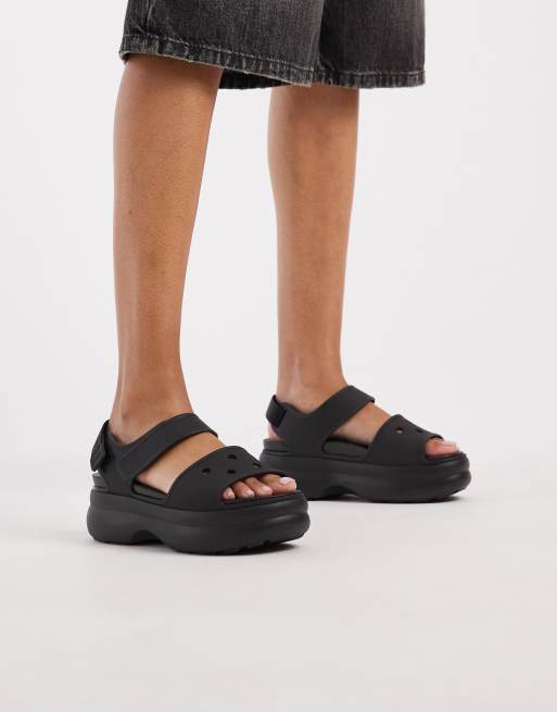 Crocs – Soho – Czarne sandały na platformie, 4 z 4