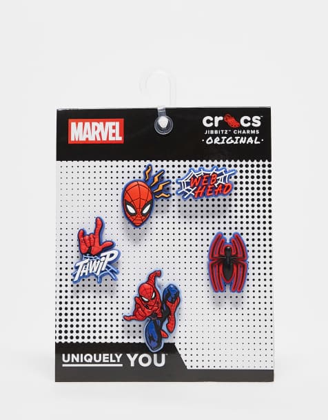 Crocs – Spiderman jibbitz – Zestaw 5 przypinek ze Spidermanem - view 1