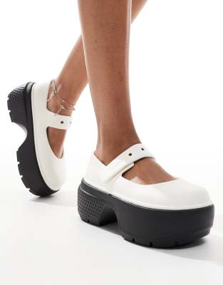 Crocs Stomp mary janes in white