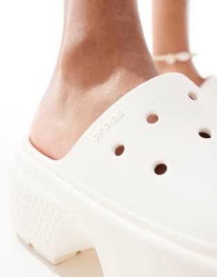 Crocs Stomp Slides In White